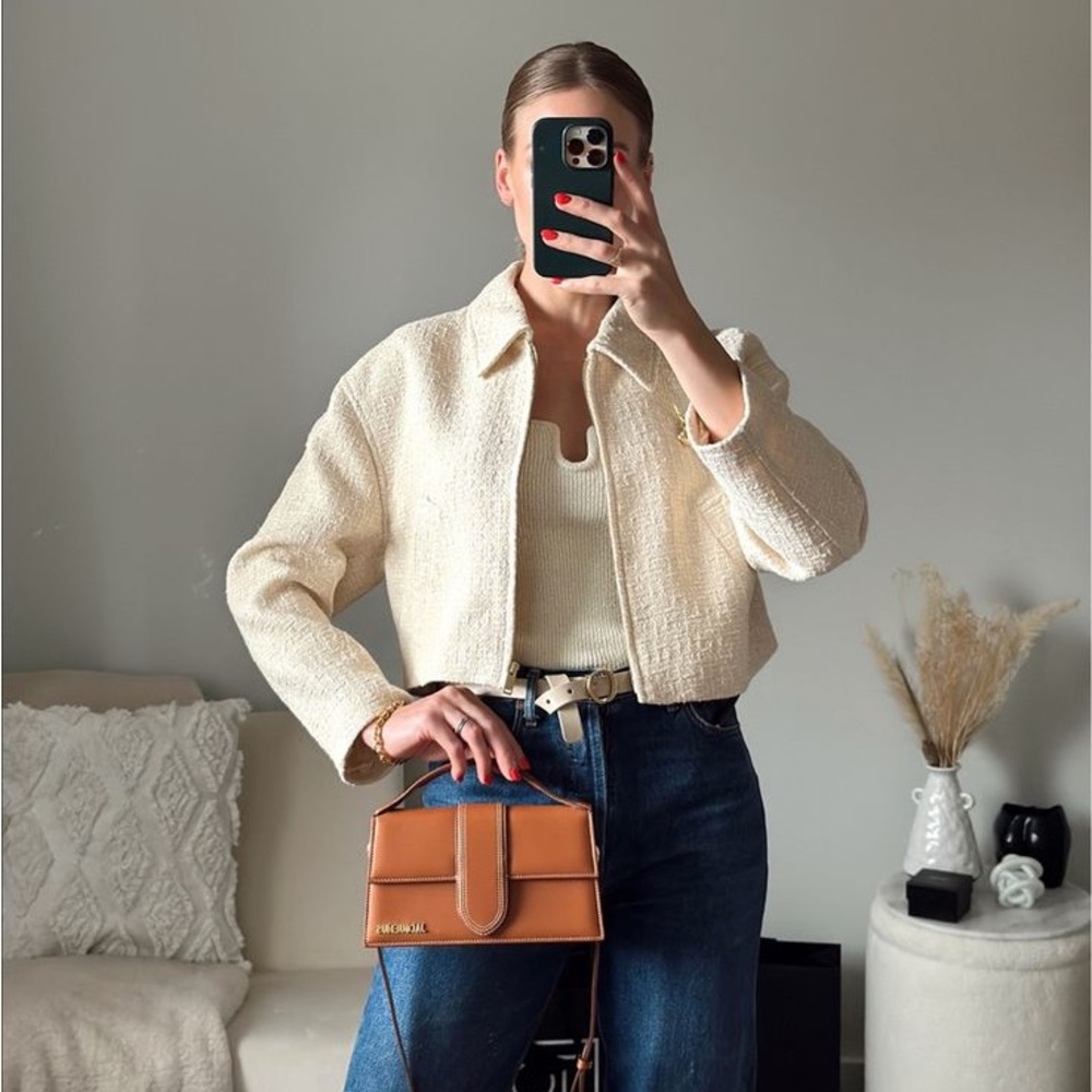 Tweed Cropped Jacket - Picture 6 of 8